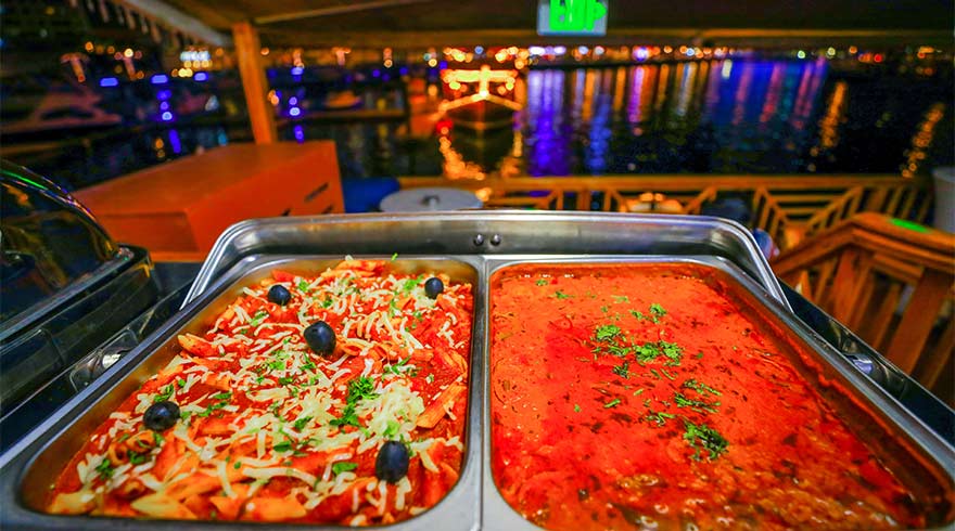 dhow cruise dubai food